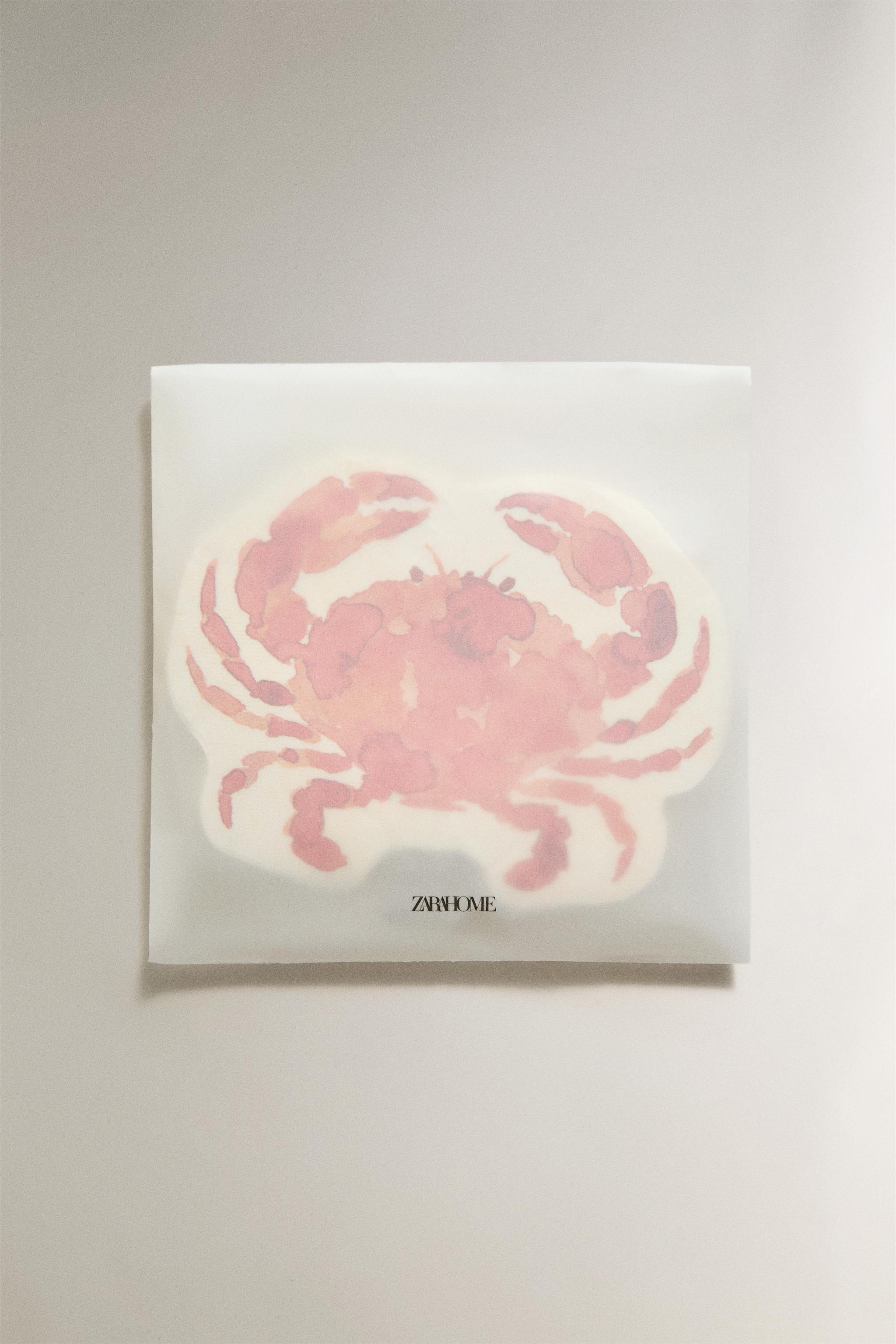 LOT DE SERVETTES DE TABLE EN PAPIER CRABE (LOT DE 20)